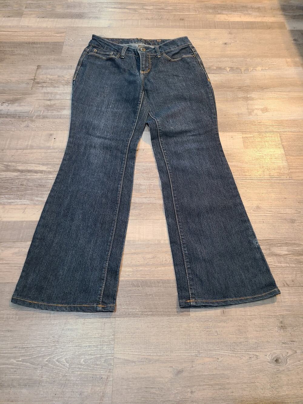 Faded glory size 6 petite women's curvy boot cut jeans